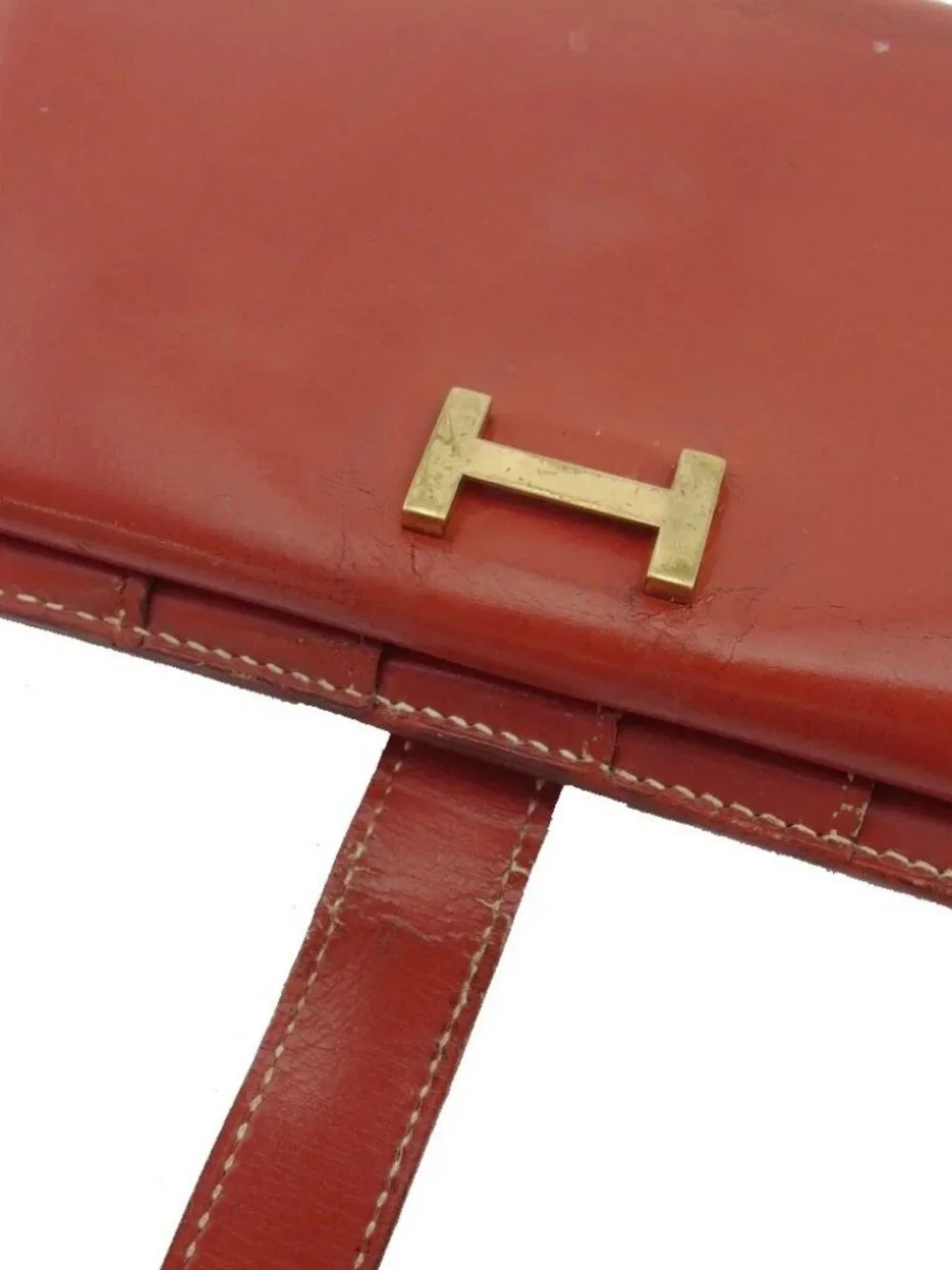 HERMES Purse Black x Gold Women Authentic secondhand - Picture 9 of 15